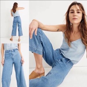 Madewell Emmett Wide Leg Crop Jeans